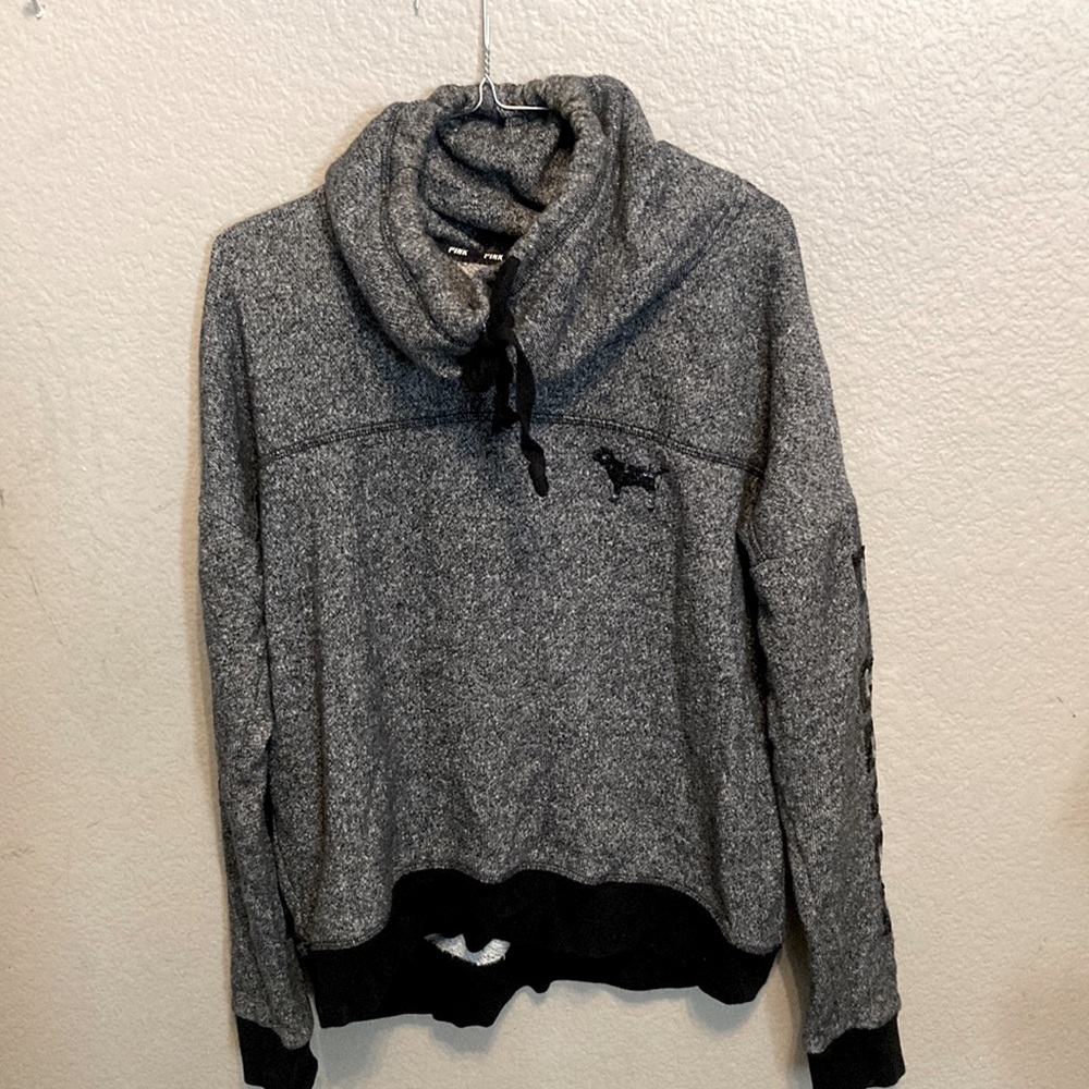 PINK - Funnel neck hoodie